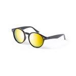 Lunettes de soleil rPET avec verres miroir et protection UV400 Allure couleur jaune première vue
