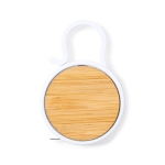 Mètre ruban promotionnel avec détail en bambou Bamboo 1M couleur blanc première vue