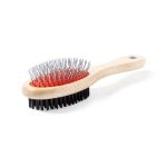 Brosse publicitaire en bois naturel pour animaux de compagnie Pets couleur bois deuxième vue