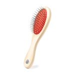Brosse publicitaire en bois naturel pour animaux de compagnie Pets couleur bois quatrième vue