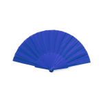 Éventail en polyester et RPET de couleurs avec boîte Color RPET couleur bleu première vue