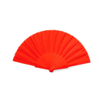 Éventail en polyester et RPET de couleurs avec boîte Color RPET couleur rouge première vue