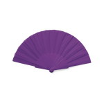 Éventail en polyester et RPET de couleurs avec boîte Color RPET première vue
