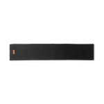 Écharpe personnalisée en acrylique avec patch pour marquage logo Tag couleur noir première vue