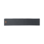 Écharpe personnalisée en acrylique avec patch pour marquage logo Tag couleur gris première vue