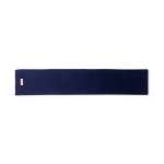 Écharpe personnalisée en acrylique avec patch pour marquage logo Tag couleur bleu marine première vue