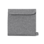 Porte-collations thermique en RPET avec fermeture velcro Club Sandwich couleur gris première vue