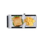 Porte-collations thermique en RPET avec fermeture velcro Club Sandwich quatrième vue