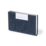 Porte-cartes publicitaire rigide RPET avec une fermeture magnétique couleur bleu marine première vue