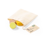 Coffret de 3 shampoings vegan et durables dans un sachet coton de 30gr couleur beige première vue