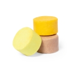Coffret de 3 shampoings vegan et durables dans un sachet coton de 30gr couleur beige deuxième vue