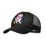Casquette avec filet latéral et patch frontal personnalisable Trucker quatrième vue