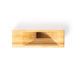 Support pour téléphone en bambou avec amplificateur couleur bois quatrième vue