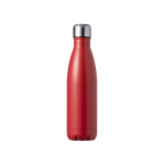 Bouteille en acier inoxydable avec bouchon à vis en acier 550 ml couleur rouge