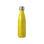 Bouteille en acier inoxydable avec bouchon à vis en acier 550ml couleur jaune première vue