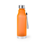 Gourde recyclée avec finition transparente 600ml Iceberg RPET couleur orange première vue