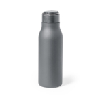 Gourde isotherme en inox avec poignée sur le couvercle 600ml Fancy couleur gris première vue
