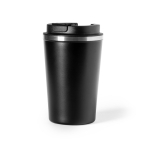 Mug isotherme inox personnalisable anti-fuite 350ml Elegant couleur noir première vue
