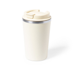Mug isotherme inox personnalisable anti-fuite 350ml Elegant couleur beige première vue