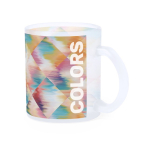 Tasse en verre mat pour impression d'images 300ml Frost Sublim couleur blanc transparent quatrième vue