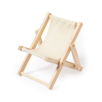 Support pliable de téléphone en forme de chaise longue DeckChair couleur beige sixième vue