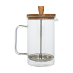 Cafetière française à piston pour 3 cafés 600ml French Coffee Press couleur transparent deuxième vue latérale
