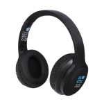 Casque pliable publicitaire en plastique recyclé avec micro Loop avec zone d'impression