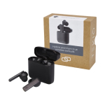 Écouteurs professionnel Bluetooth avec impression logo IPX4 TWS Hybrid couleur noir deuxième vue
