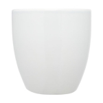 Mug avec impression doté de finition brillante de 430 ml Cappuccino couleur blanc deuxième vue frontale