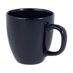 Mug avec impression doté de finition brillante de 430 ml Cappuccino couleur bleu marine