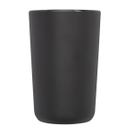 Grande tasse en céramique avec finition mate de 480 ml Americano couleur noir deuxième vue frontale