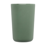 Grande tasse en céramique avec finition mate de 480 ml Americano couleur vert deuxième vue frontale
