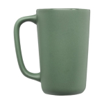 Grande tasse en céramique avec finition mate de 480 ml Americano couleur vert deuxième vue latérale