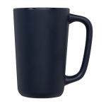 Grande tasse en céramique avec finition mate de 480 ml Americano couleur bleu marine vue latérale