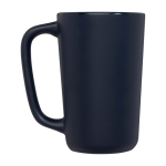 Grande tasse en céramique avec finition mate de 480 ml Americano couleur bleu marine deuxième vue latérale