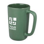 Grande tasse en céramique avec finition mate de 480 ml Americano avec zone d'impression