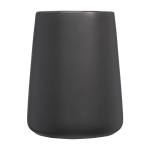 Mug pas cher personnalisable en forme de cruche de 450 ml Wide Base couleur noir deuxième vue frontale