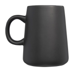 Mug pas cher personnalisable en forme de cruche de 450 ml Wide Base couleur noir deuxième vue latérale