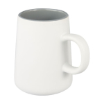Mug pas cher personnalisable en forme de cruche de 450 ml Wide Base couleur blanc
