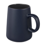 Mug pas cher personnalisable en forme de cruche de 450 ml Wide Base couleur bleu marine
