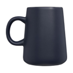 Mug pas cher personnalisable en forme de cruche de 450 ml Wide Base couleur bleu marine deuxième vue latérale