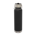 Gourde sportive en acier avec fonction thermos 750 ml Thor Sport couleur noir troisième vue