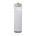 Gourde sportive en acier avec fonction thermos 750 ml Thor Sport couleur blanc deuxième vue arrière