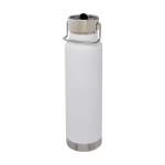 Gourde sportive en acier avec fonction thermos 750 ml Thor Sport couleur blanc troisième vue