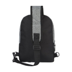Sac à dos bandoulièremultipoches et à poignée unique DuoTone Mini couleur noir deuxième vue arrière
