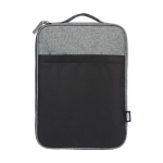 Housse pour PC portable 14” personnalisée 100% recyclée DuoTone couleur noir deuxième vue frontale