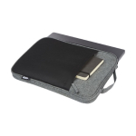 Housse pour PC portable 14” personnalisée 100% recyclée DuoTone couleur noir deuxième vue
