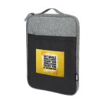 Housse pour PC portable 14” personnalisée 100% recyclée DuoTone couleur noir vue impression transfert