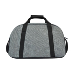 Sac de sport promotionnel en polyester recyclé DuoTone couleur noir deuxième vue arrière
