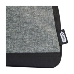 Sac de sport promotionnel en polyester recyclé DuoTone couleur noir vue détail 1